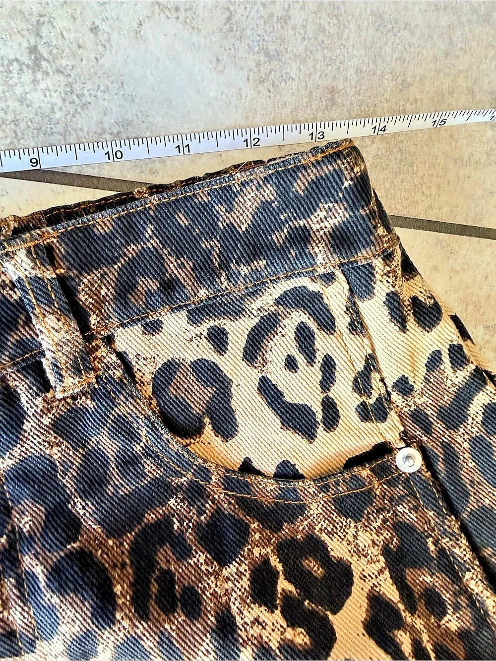 Oddi Leopard Print Trousers in Brown & Black Size Small NWT - Picture 7 of 11